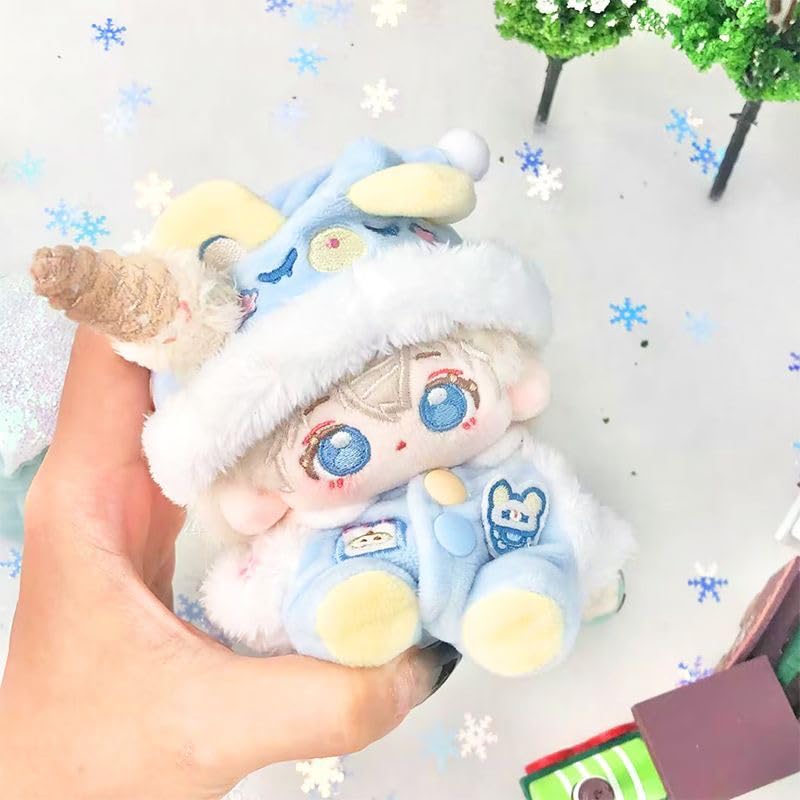 Fluffy Bear Ear Pajamas for Plush Toys (10cm) [Saxe] Plush Clothing, Nuikatsu, Plush Toys [Item]