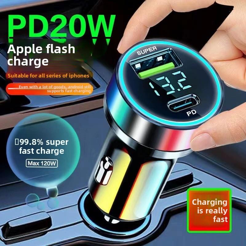 Cargador de coche rápido adaptador USB dual para encendedor de cigarrillos accesorios automotrices