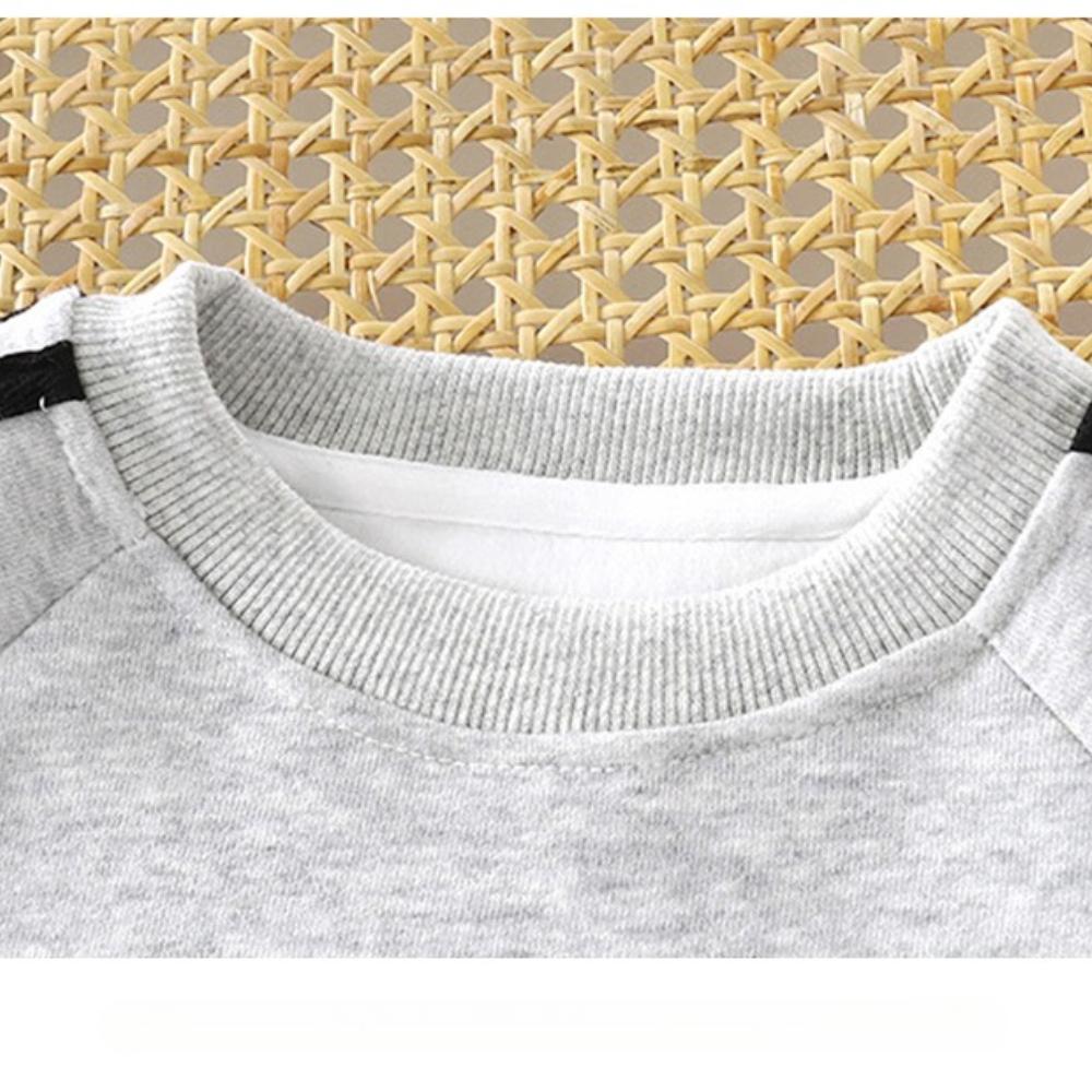 Children's Autumn and Winter Thick Velvet Warm Sports Pullover and Sweatpants Two-piece Set