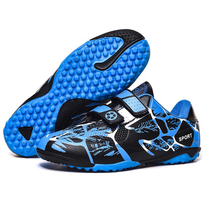2025 children's Velcro football shoes boys students young girls AG spikes TF broken nails training football shoes