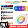 1/5/10PCS 10W RGB Smart Spotlight Bluetooth Ceiling Lamp RGB Lamp APP Remote Control Color Changing Light for Living Room Decor