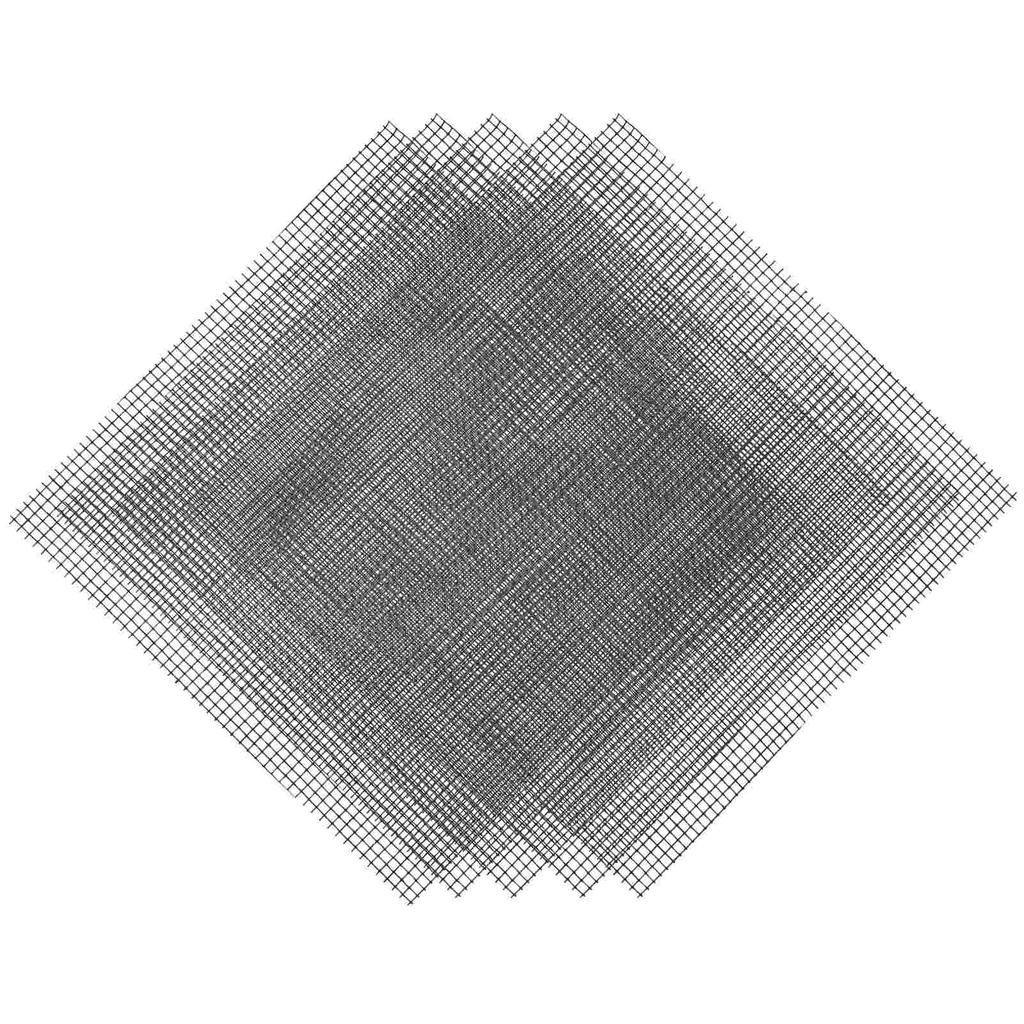 50 Pcs Square Flower Pot Mesh Bottom Hole Gasket Anti-leakage Succulent Plant Thin 10*10cm Pieces (black) Flowerpot Pads