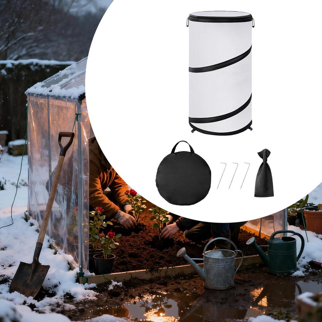 Plant Covers Freeze Protection Flowers, Garden, Foldable Non Woven, Round Fruits