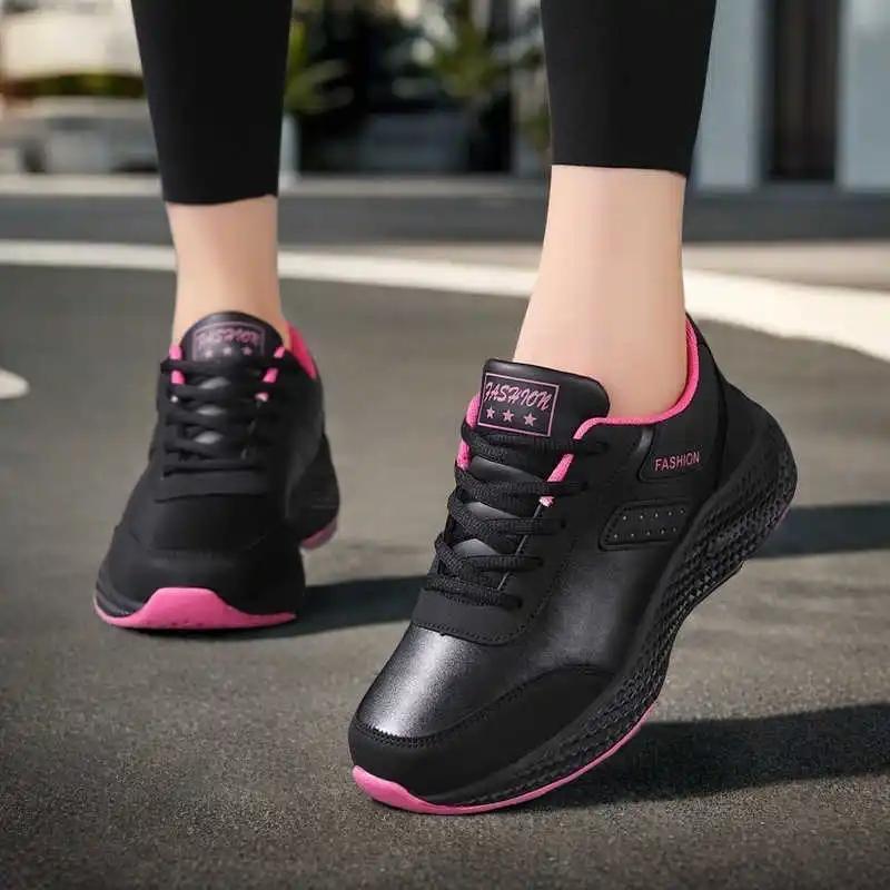 Fashion Round Foot Winter White Heeled Shoes Woman Oxford Designer Heel Sport Shoes Woman Sneakers Krasovki On Offer Offers Losfers