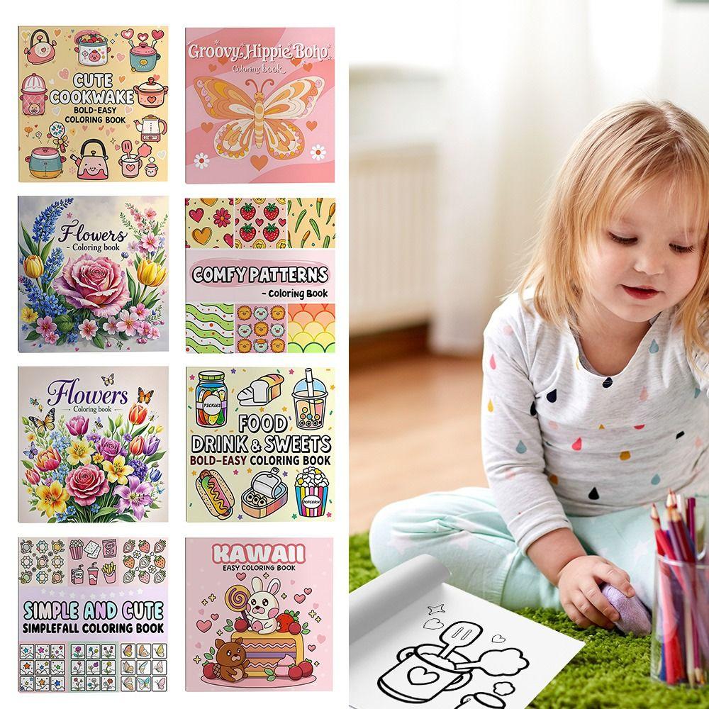 Stress Relief Graffiti Painting Book Educational Paperback Cute Doodles Book  for Adults And Teens