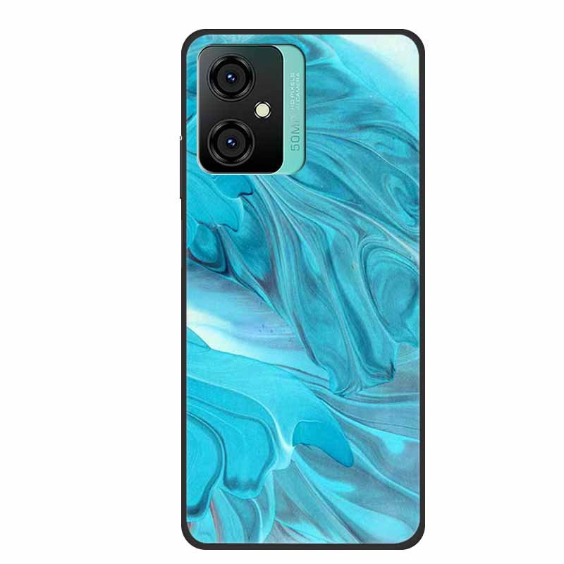 For Blackview Oscal C70 Phone Cover Case Luxury Silicone TPU For Blackview Oscal C 70 Soft Marble Flowers Protective Cases Coque