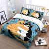Cute Cats Hugging Floral Design Bedding Duvet Cover Set Duvet Cover Pillowcases  (1*Duvet Cover 2*Pillowcases, Without Duvet Insert)