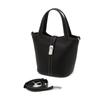 DakS Black Leather Check Decoration Tote Bag S Dcba6e154bk