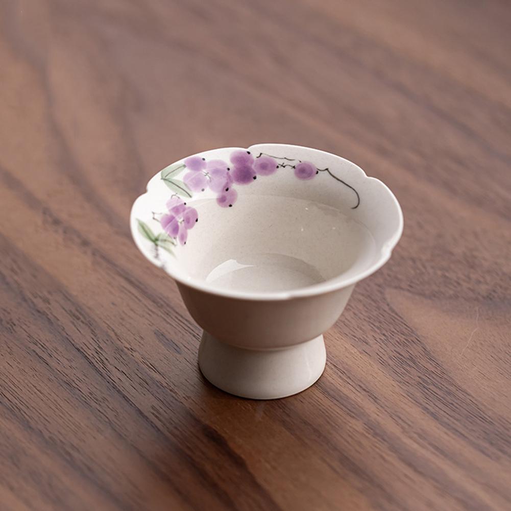 

Chinese Ceramic Teacup Floral Pattern Coffee Cup For Adults A