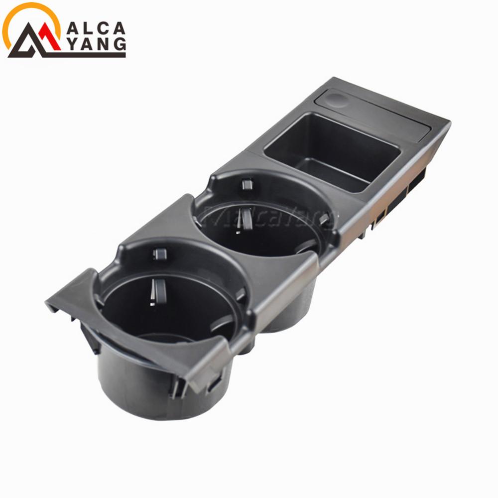 Double Hole Car Vehicle Front Center Console Storage Box Coin + Cup Holder for BMW E46 3SERIES 1999-2006