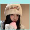 Cappello a Maglia Hello Kitty per Bambine Cartone Animato Carino Caldo Protezione per le Orecchie Accessorio Street Dance