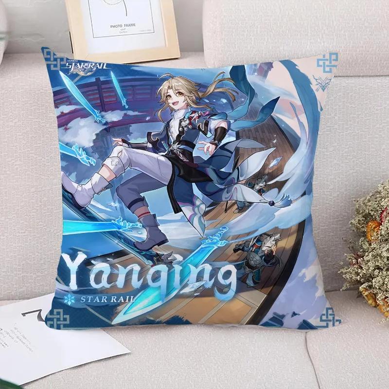 Pillow Cases Decorative Cushions Cover for Sofa Honkai Star Rail Pillowcases  Cushion Covers Pillowcase Car Decoration Body