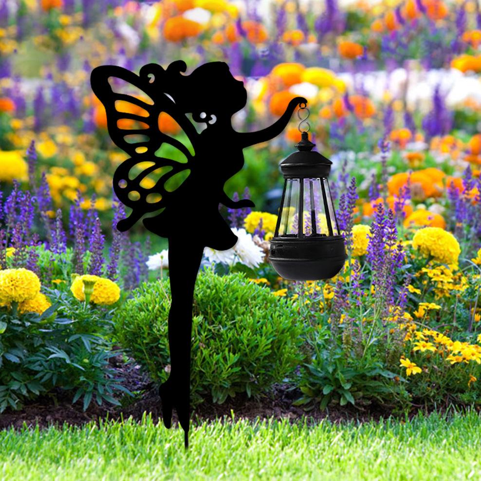 Outdoor, Household, Waterproof, Lawn, Floor Mounted, Iron Art, Cat Animal Shaped, Courtyard Garden Decoration, Solar Lights