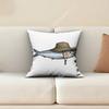 Sardine Fish Retro Seafood Pillow Cover Sofa Couch Cushion Case Creative Workspace Accent Home Decor