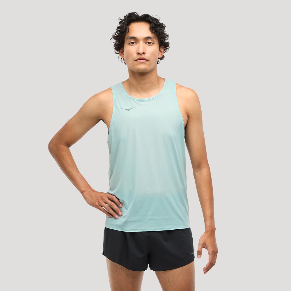 [hoka] Мужская майка для бега Hoka Aerolight Run Tank 1151070-DZY S