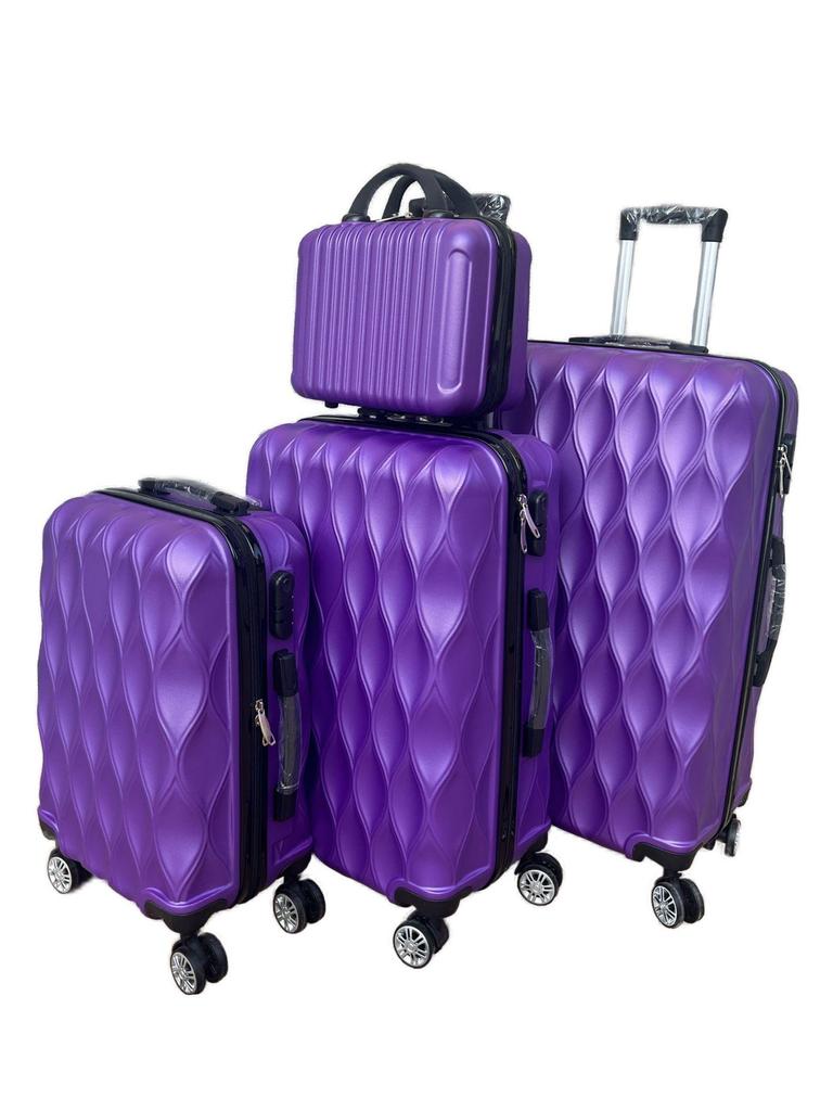 Universal Trolley Case Set: 28"/24"/20"/12" ABS Luggage with Wheels