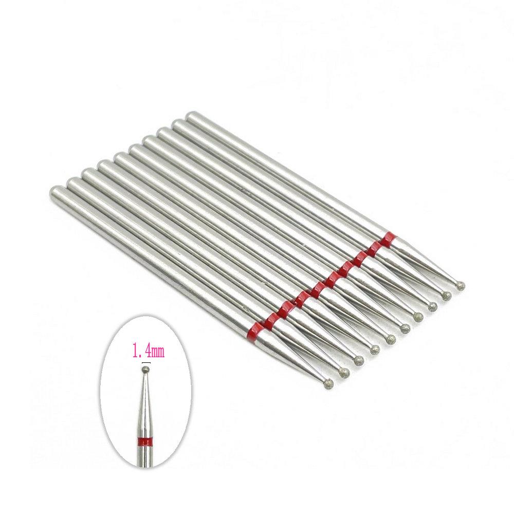 10pcs 2.35mm Shank Diamond Grinding Bur Drill Rotary Drill Dental Grinding Dental Polishing Burs Nail Drill Bits