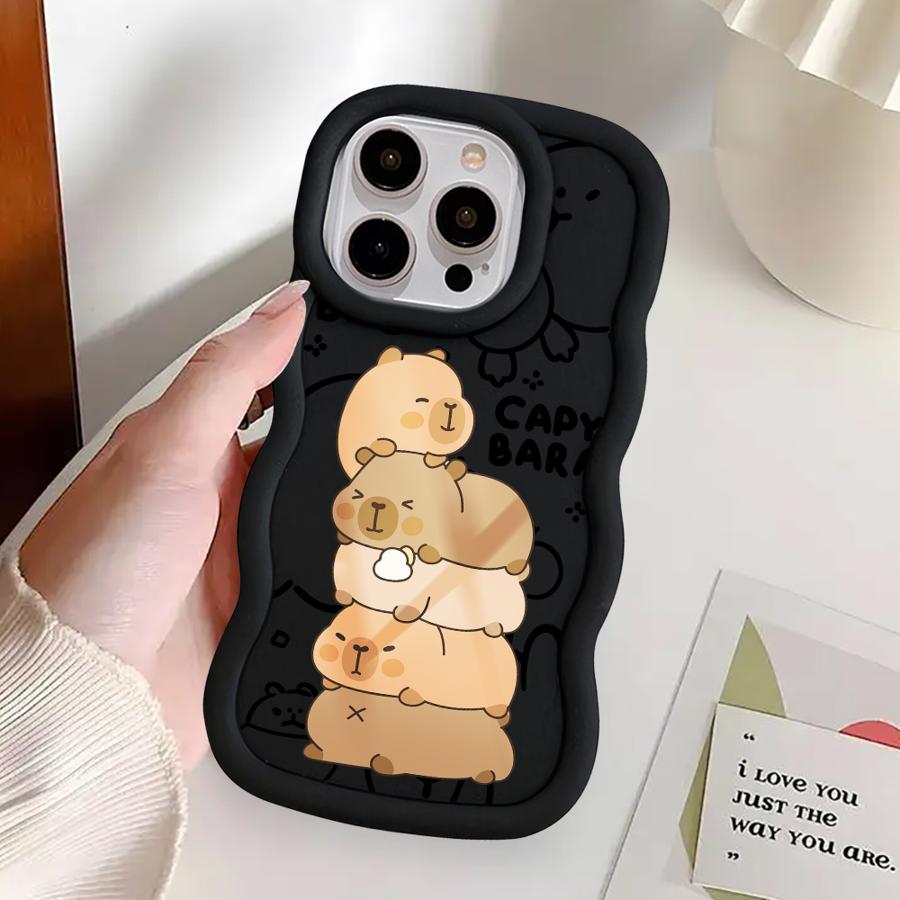 Capybara Cute Cool Case for iPhone 11 12 14 13 8 17 Air XR 16 Pro Max 15 Plus Soft Phone Cover