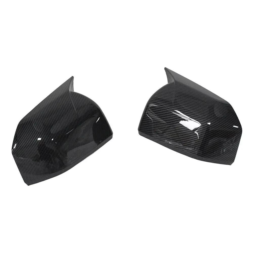For Ford F150 F-150 2015-2020 Car Sticker Rearview Side Mirror Cover Wing Cap Exterior Door Rear View Case Trim Carbon Look