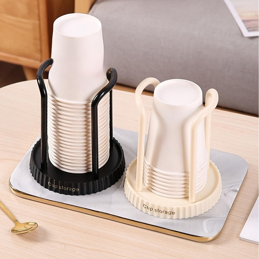 Kitchen Paper Cup Holder Disposables Cups Picker Multifunctional Desktop Cup Storage Rack Household Coffee Cup Holder for Home