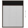 Insect Protection Pleated Blind for Windows Aluminum Brown 60 X 80 Cm