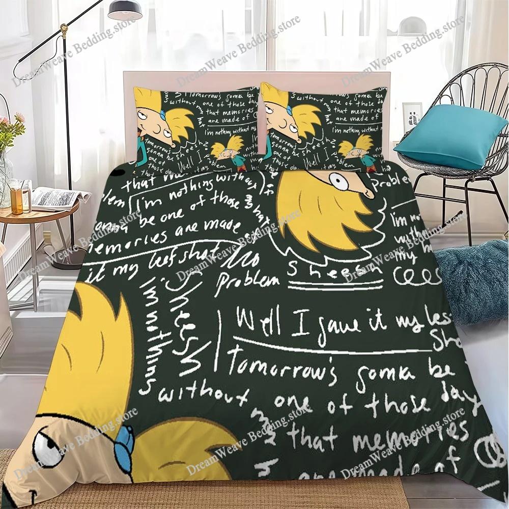 Hallo Cartoon A-Arnold! Bettbezug-Set Heimstil Bettwäsche Weiche Baumwolle Wäsche Bett Studentenwohnheim Geschenk