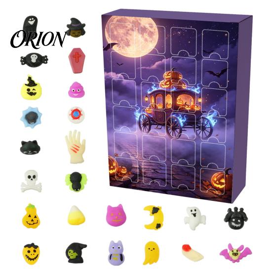 Holiday Countdown Experience Halloween Advent Calendar 2026, 24 Pcs Mini Squeeze Figures Calendar, Squishy Sensory Toys Slow Rising Stress Relief