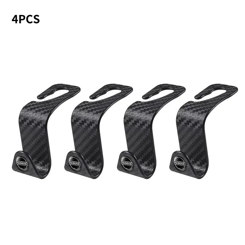 1/2/4 Stück Auto-Rücksitzhaken Innenraum Tragbarer Halter Aufbewahrung für Nissan Nismo Juke Note Versa Almera X-Trail Xterra Qashqai