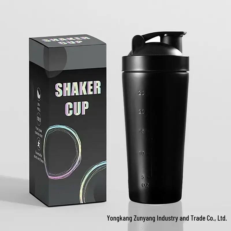 304 Stainless Steel Multifunctional Shaker Cup: Large-Capacity Protein Powder, Milkshake, and Water Bottle for Outdoor Fitness.