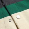 Fall Winter Men Cardigan Sweater Coloblock Turn-down Collar Coat Long Sleeves Pockets Single-breasted Knitted Elastic Jacket