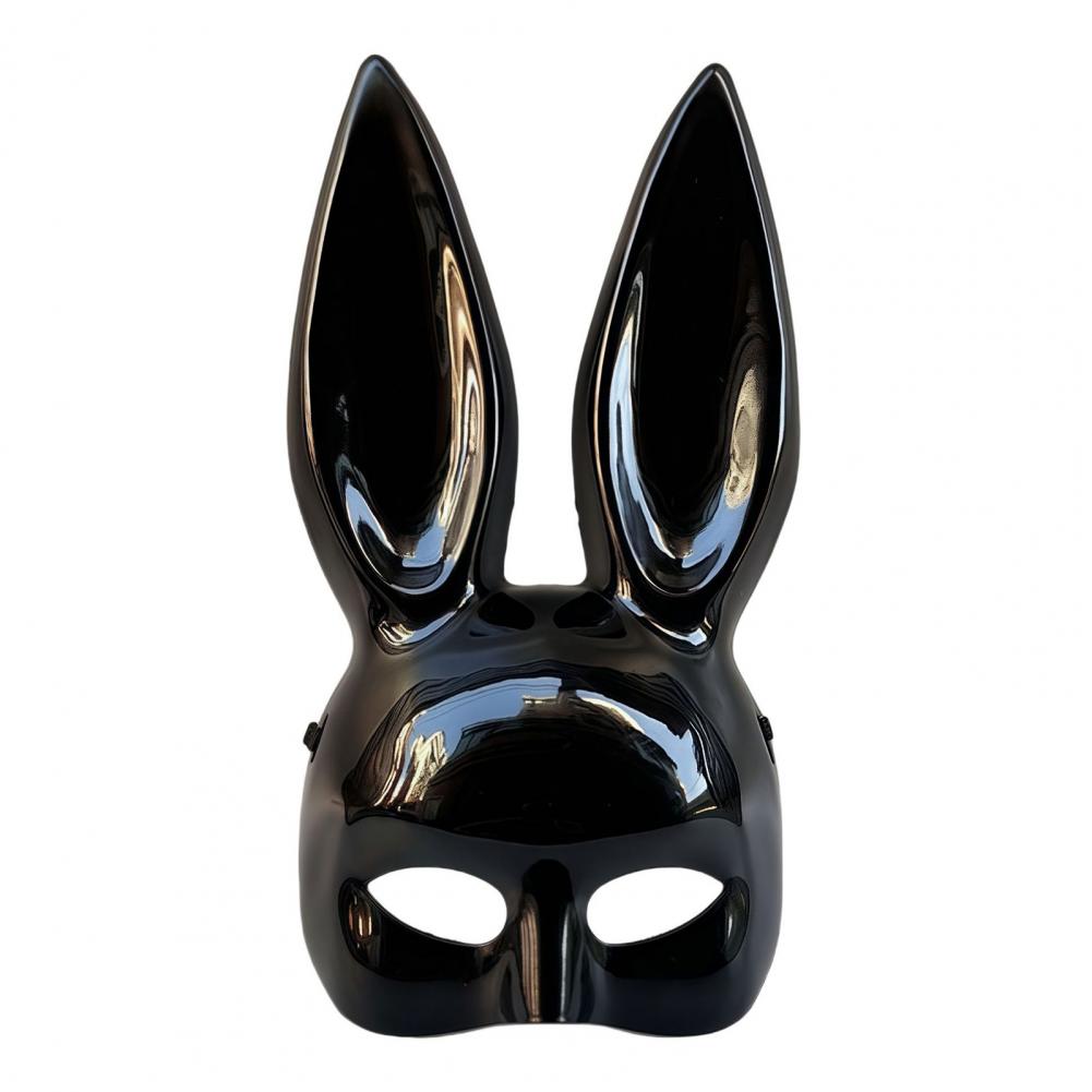Bunny Girl Masque Bunny Ears Halloween Bunny Masque with Long Rabbit Ears Half Face Masquerade Mask Cosplay Party Costume for Bi