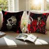 anime dark Anime HHellsing UUltimate Cushion Cover Pillowcase Antidustmite Invisible Zipper Short Plush Sofa Cushion