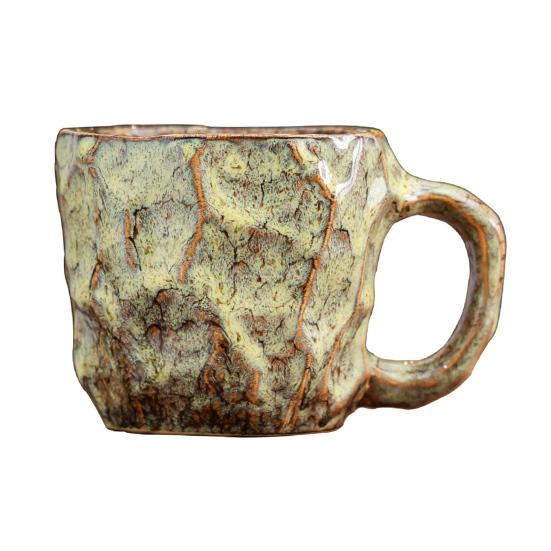 Ceramiczny kubek do kawy 270ml Duży kubek do herbaty Nowość Mineralny kształt Dekoracyjny tumbler Unikalny wystrój domu Prezent dla miłośników kawy