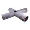 Cat Tunnel Collapsible 4 Way Tunnel Ball Kitty Tunnel Pet Toys Peek Hole Toy Gray