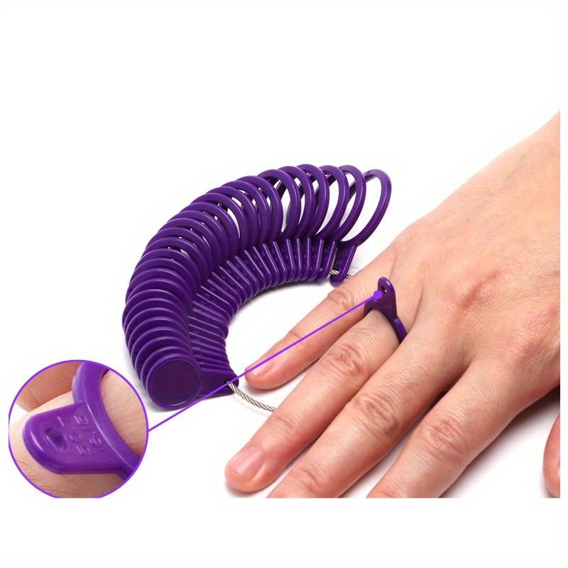 Ring Stick Mandrel Kit Ring Sizer Measuring Tool Finger Ring Mandrel Jewelry Making Tools Set with 27pcs Circle Models