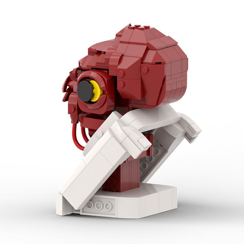 Buildmoc Space Wars Admiraled General Ackbareds Bust MOC Set Building Blocks Kits Toys for Children Kids Gifts Toy 325PCS Bricks