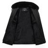 Lambskin Cotton-Padded Jacket for Middle-Aged Men and Seniors