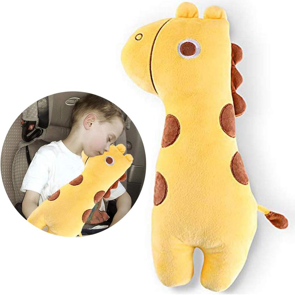 Car Seat Belt Cover for Kids Car Seat Belt Pillow Kids Seatbelt Cover Soft Stuffed Animal Seat Belt Pillow Travel Safety Cushion