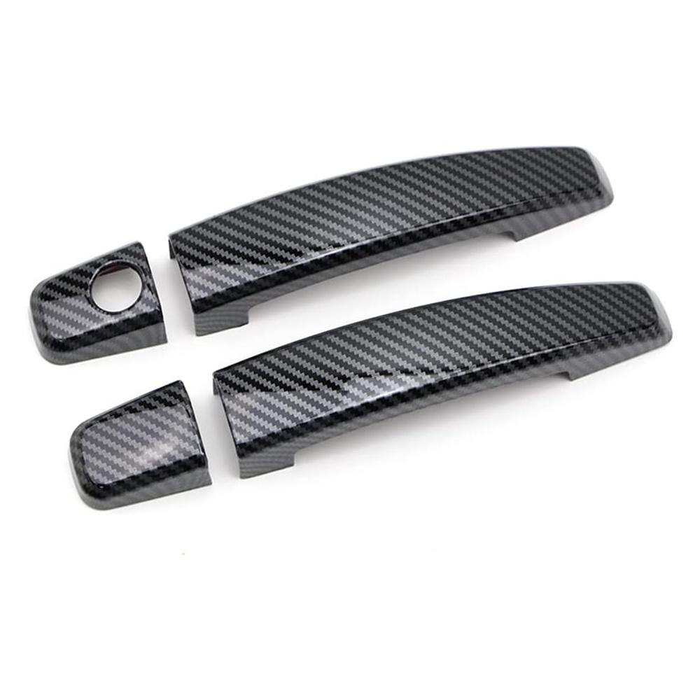 Car Exterior Door Handle Cover Carbon Fiber Look For Chevrolet Cruze 2011-2015