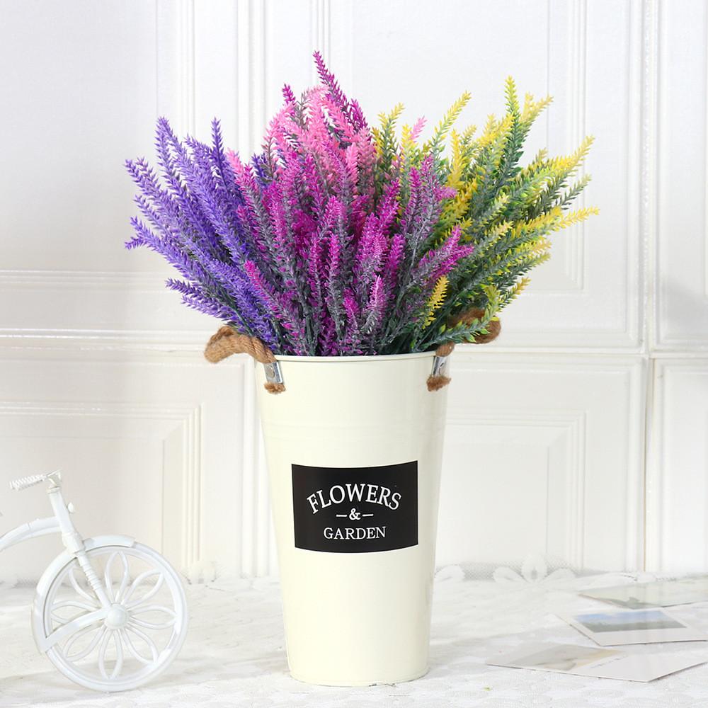 Faux Lavender Silk Flocked Stems For Outdoor Photography And Events