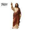 Decorative Collectible Religious Statues Jesus Reading Book Resin Figurine, Small Statue for Bookshelf Mantel Prayer Baptism Communion Gifts Believers