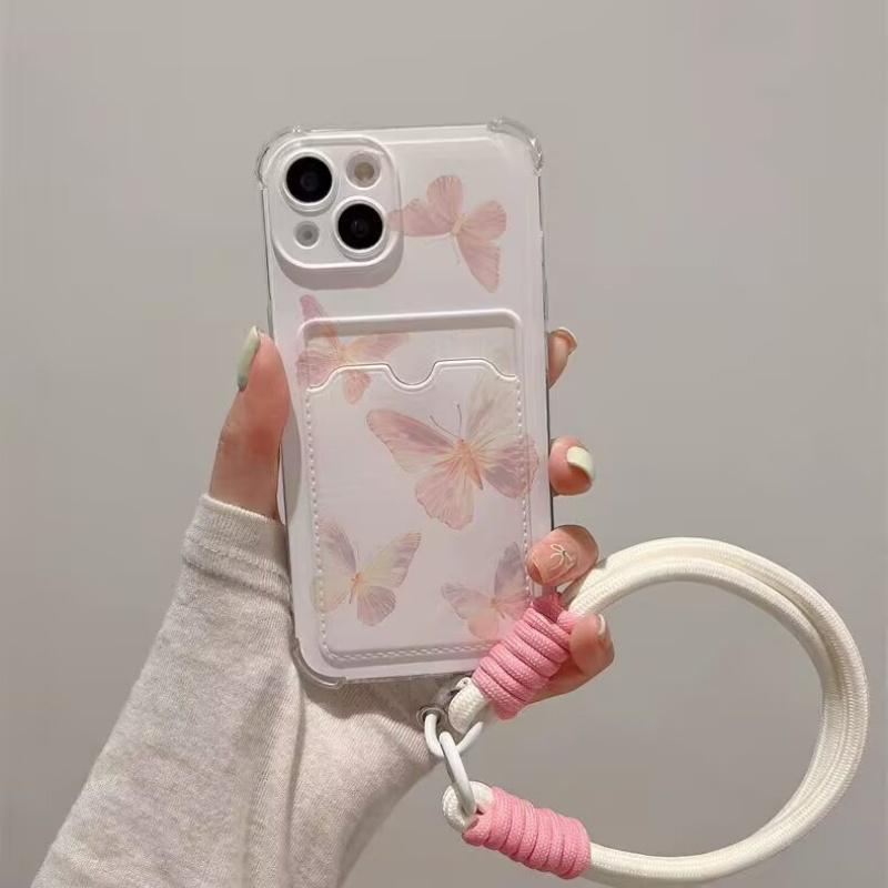 Case for Xiaomi Redmi Note 13 14 Pro Plus 12 11 10 Pro 12S 11S 9S 13C 12C 10C 9C 9A A2 A1 Cover TPU Butterfly Photo Card Holder
