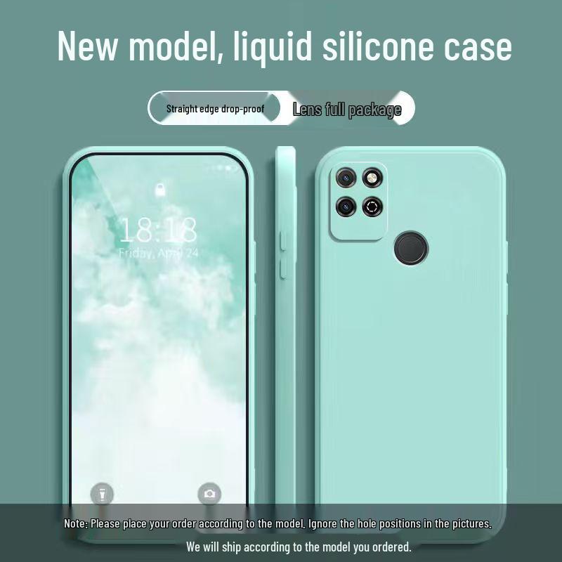 Honor Play5T Simple Solid Color Anti-drop Liquid Phone Case