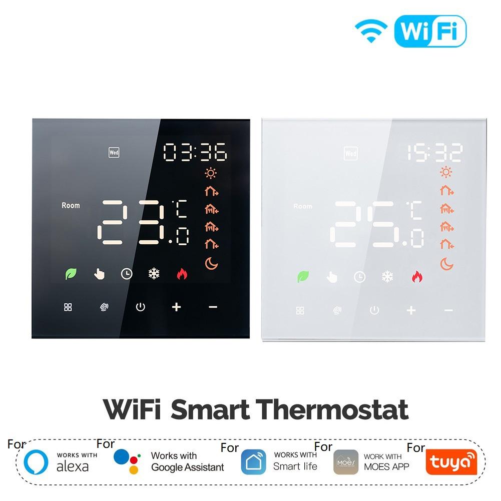 Home Climate Management Smart Thermostat Energy Saving Device Elegant Design Enhanced Safety Features Heating And Cooling