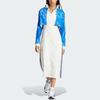 adidas Originals Logo Striped Ribbed High-Waist Sleeveless Long Dress Women Daily Sports Casual White IT9860
