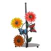 Iron Paper Towel Holder Flowers Christmas Tissue Holder Kitchen Roll Paper Stand Organizers for Kitchen Countertop