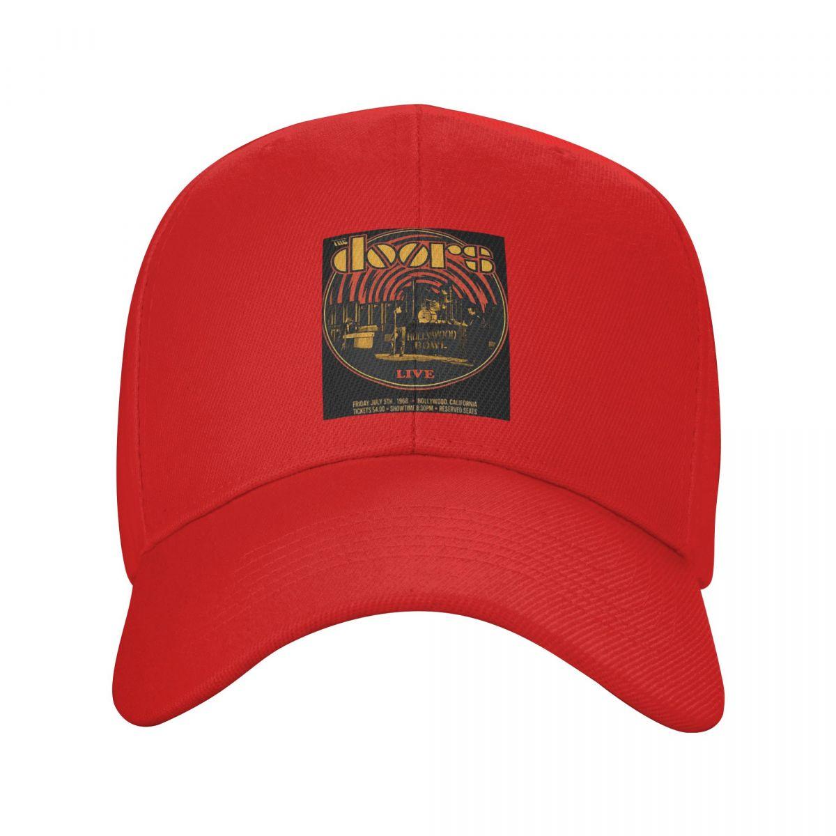 

The Doors Rock Band Logo Jim Morrisons Baseball Caps Fashion Men Women Hats Adjustable Cap Hip Hop Baseball Hat Casquette One Size