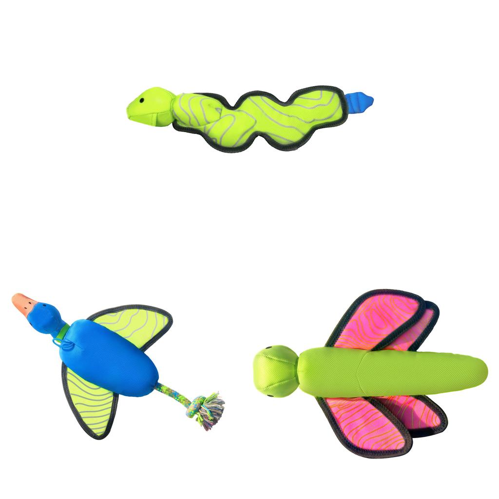 Oxford Cloth Interactive Pet Toy With Sound Ejecting Flying Insects For Dogs Outdoor Play
