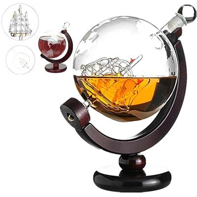 850 ml didelio stiklinio gaublio burlaivio grafino dovanų baltojo vyno viskio vyno butelio grafino stovas