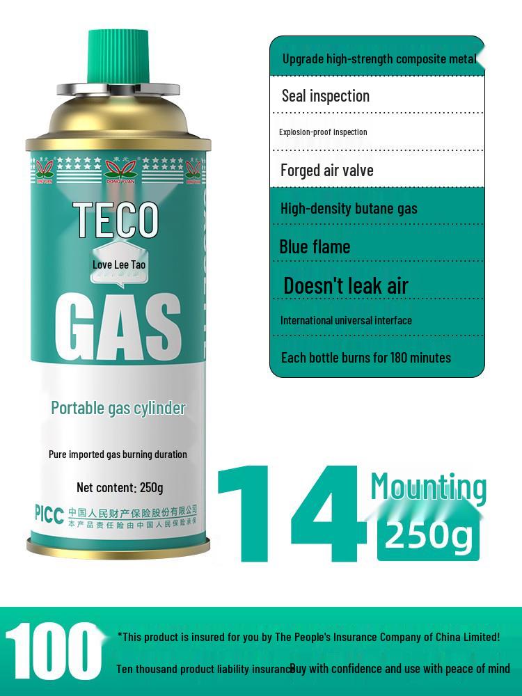 Explosion-Proof Portable Gas Stove with LPG Canister for Outdoor Use